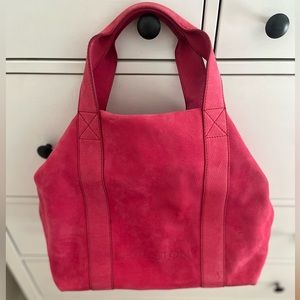 Halston Pink Suede Bag